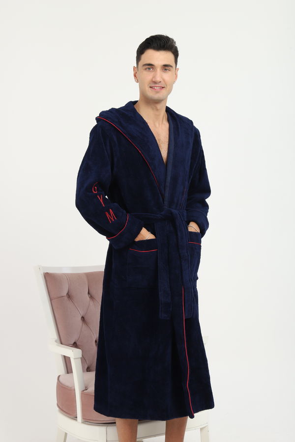 Erkek Bornoz Kapşonlu