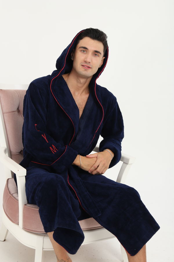 Erkek Bornoz Kapşonlu